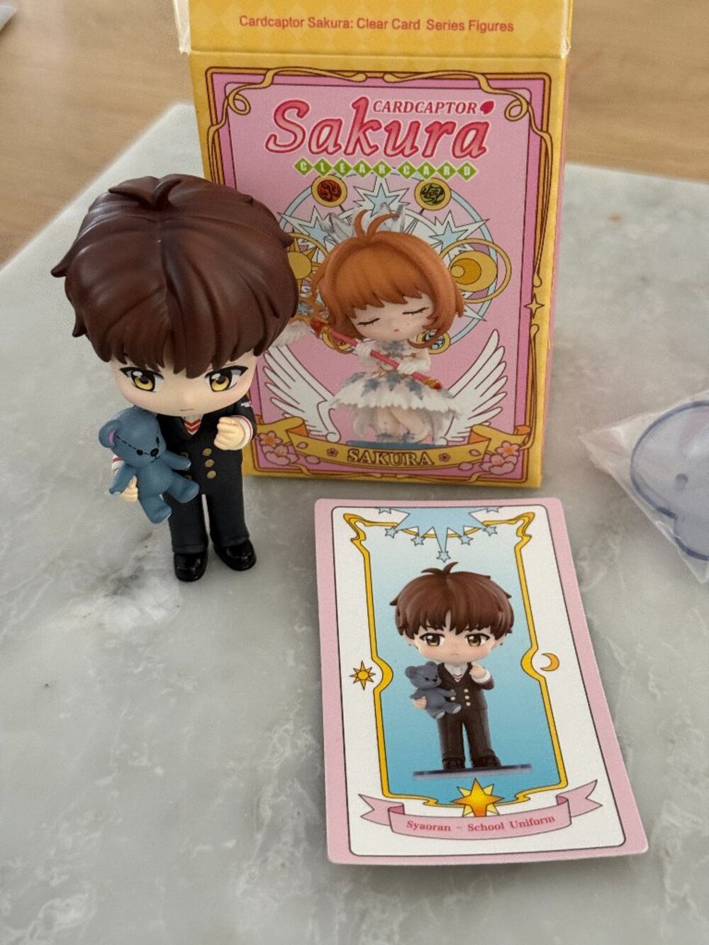 Cardcaptor Sakura Clear Card Syaoran School Uniform Figure With Card Blind Box